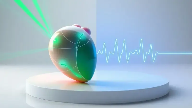 Comparação visual entre monitoramento cardíaco óptico com luz verde e tecnologia ECG com impulsos elétricos.