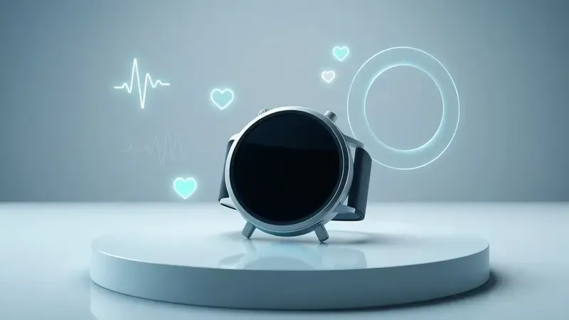 Conceito visual dos sensores de saúde e monitoramento de exercícios físicos do smartwatch Galaxy Watch 4